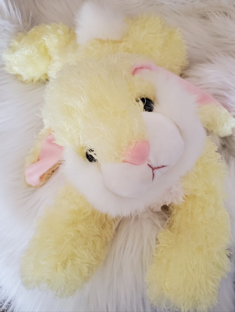 Cute Yellow Bunny with Long Ears